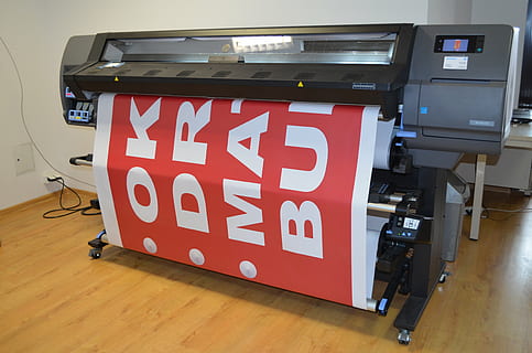 photo of black wide format printer, machine, electronic, technology HD wallpaper