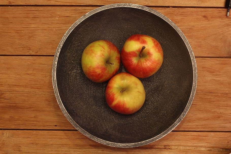 apple, wood, deco, shell, fruit, healthy eating, wood - material HD wallpaper