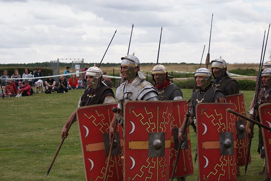 roman, reenactment, costume, historical, shield, antique, history, HD wallpaper