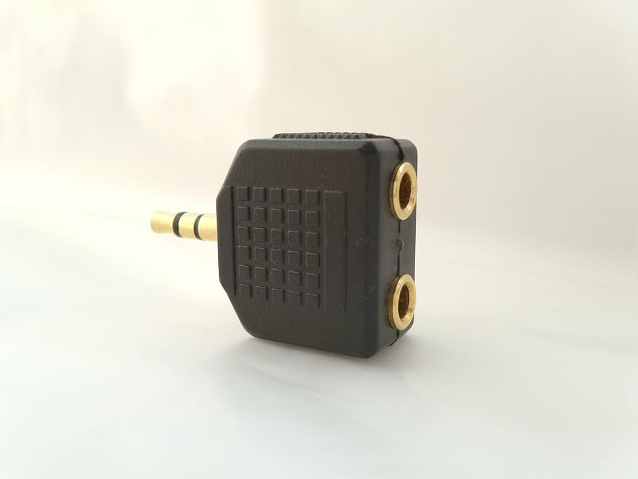 audio, mini, jack, adapter, connector, merge, split, plug, mix HD wallpaper