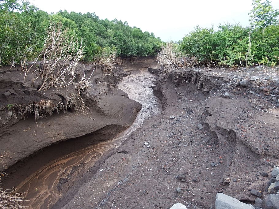 element, ravine, fault, rinse, selle, creek, cyclone, precipitation HD wallpaper