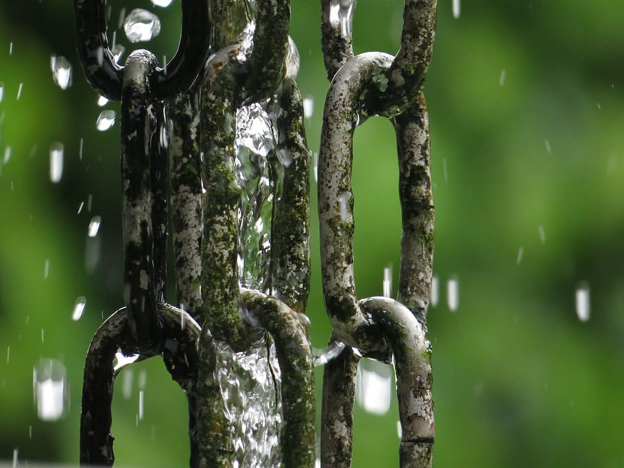 correte, wet current, current water dripping, focus on foreground HD wallpaper