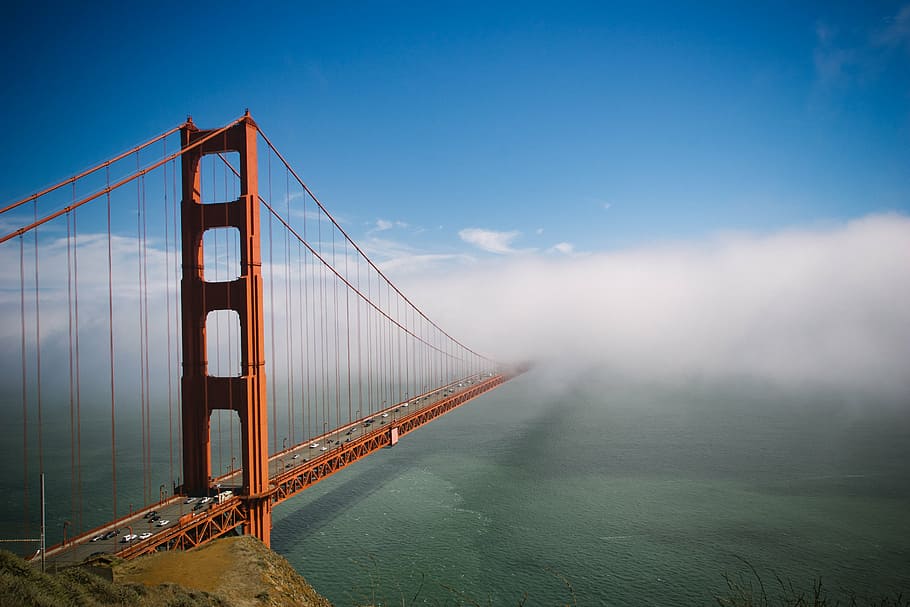 Golden Gate Bridge, San Francisco, California, architecture HD wallpaper