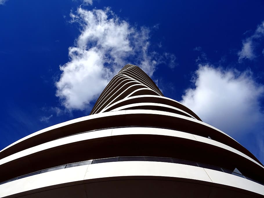 sky, clouds, building, construction, architectural design, architecture HD wallpaper