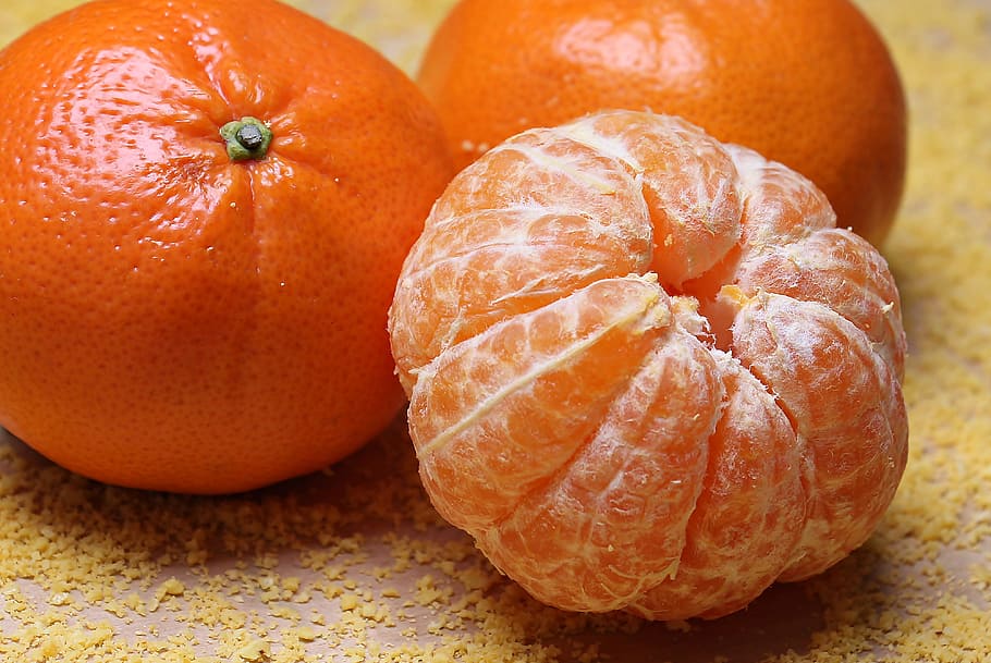 peeled orange citrus fruit, tangerines, clementines, vitamins, HD wallpaper