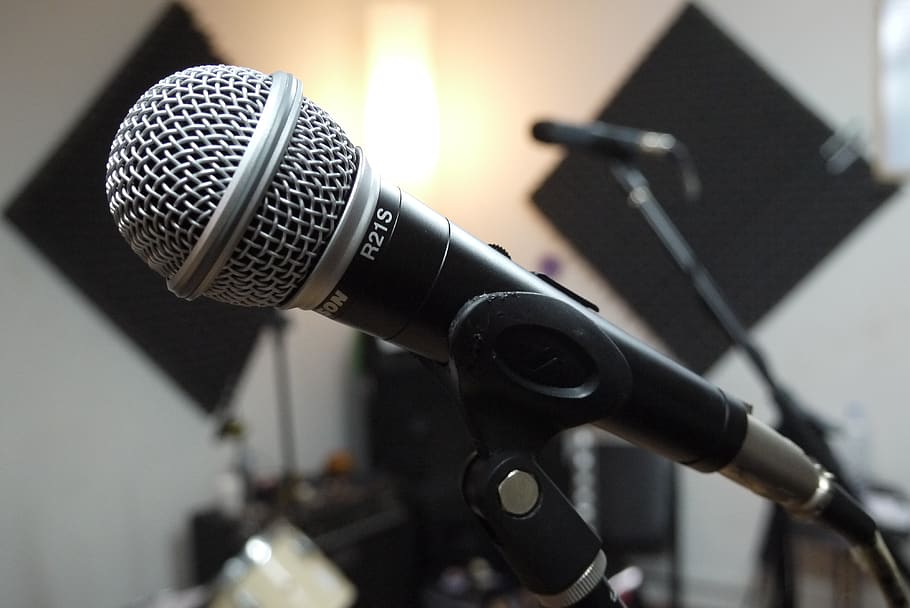 music, recording studio, microphone, singer, input device, technology HD wallpaper