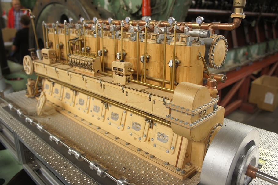 Motor, Machine, Technique, Ship, Diesel, factory, industry HD wallpaper