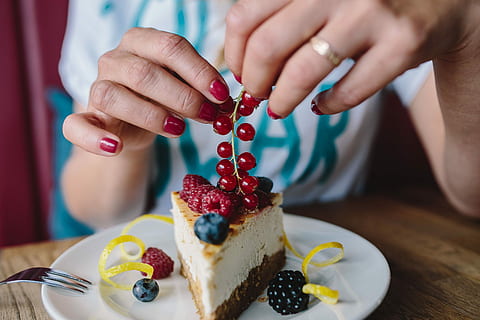 Berry Cheesecake, fruit, food, homemade, blackberry, blueberry HD wallpaper