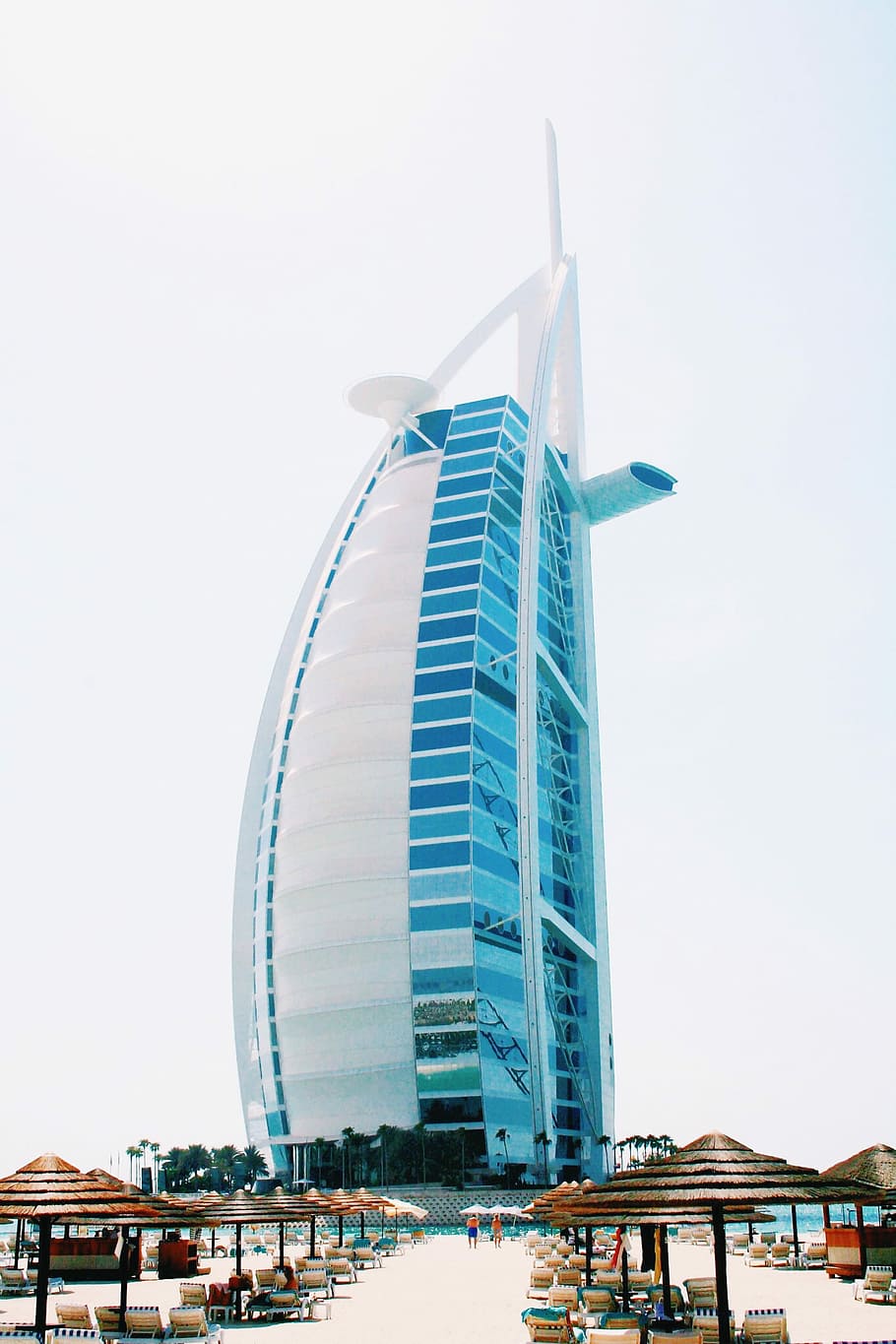 Burj Al Arab Saudi, Burj Al Arab, Dubai, building, beach, architecture HD wallpaper