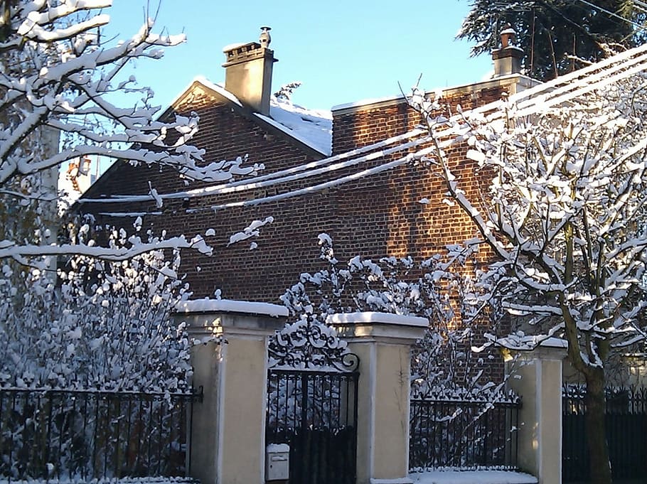 Wall, Winter, Snow, Cold, House, building exterior, architecture HD wallpaper