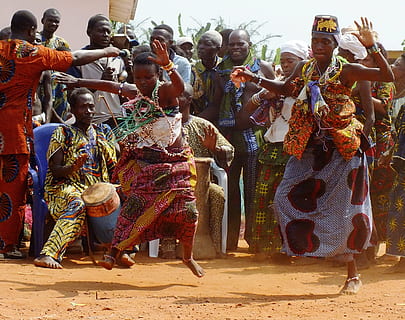 native people dancing, voodoo, dance, benin, traditional, culture HD wallpaper
