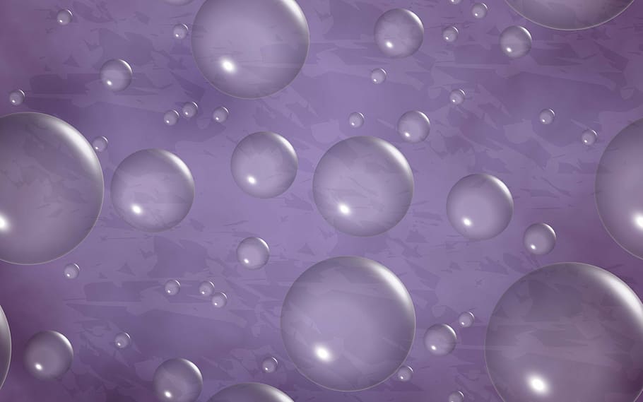 bubbles over purple surface, blow, background, grunge, texture HD wallpaper