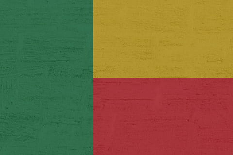 benin, flag, wall - building feature, yellow, built structure HD wallpaper