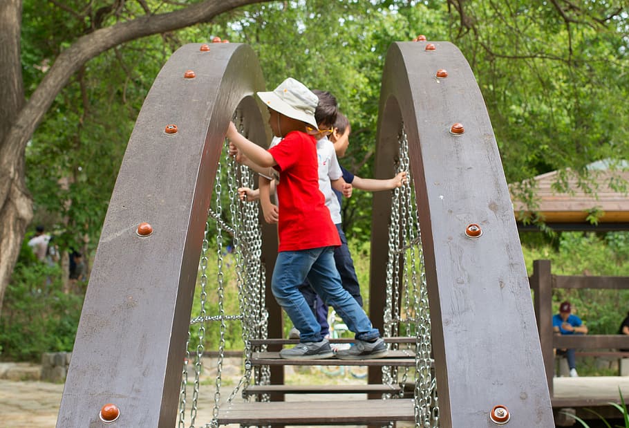 children, play, fun, childhood, casual clothing, full length HD wallpaper