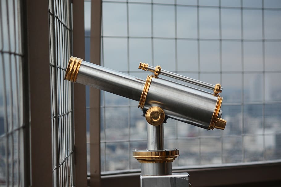 binoculars, long eiffel tower view, telescope, surveillance HD wallpaper