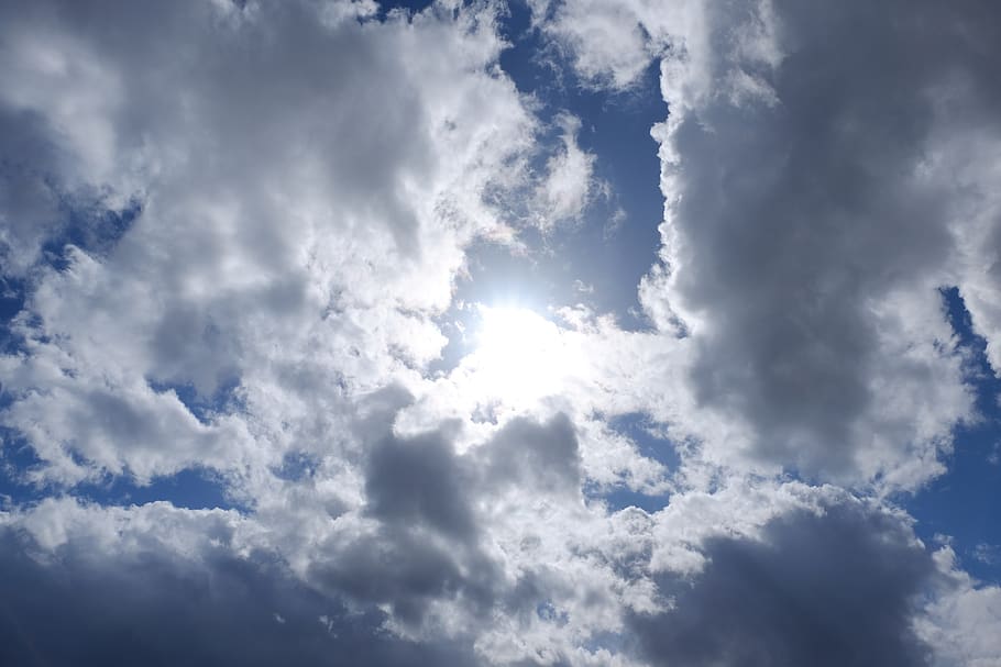 sky, clouds, sun, day light, cloud - sky, beauty in nature HD wallpaper
