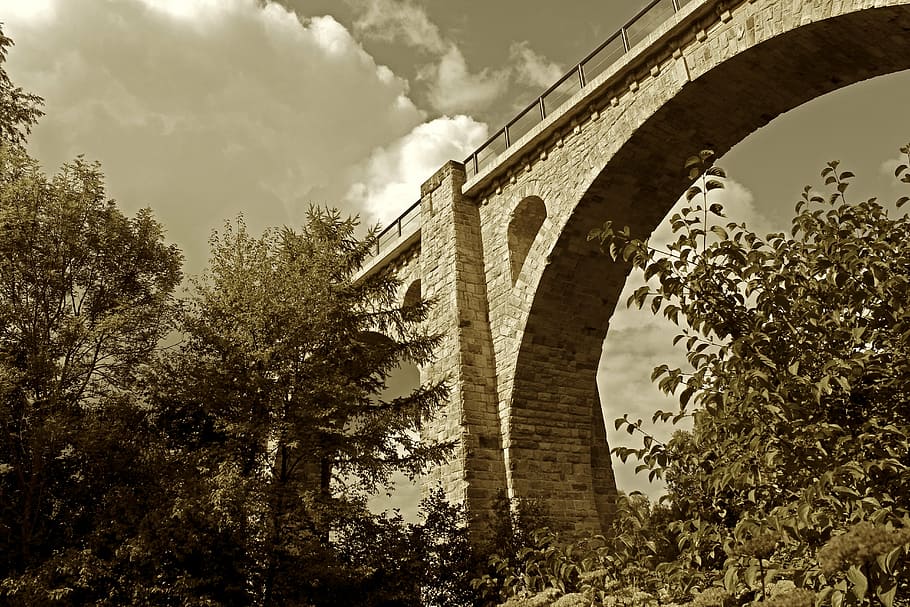 bridge, old bridge, arch, historically, architecture, pillar HD wallpaper