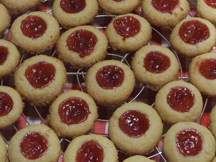 christmas baking, cookie, pastries, bake, small cakes, advent HD wallpaper
