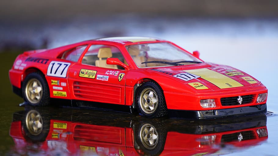 car, model, vehicle, small, reflection, automobile, red, mode of transportation HD wallpaper
