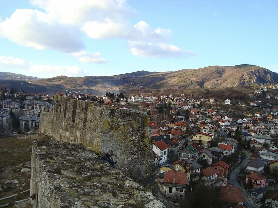 jajce, panorama, balkan, architecture, built structure, building exterior HD wallpaper