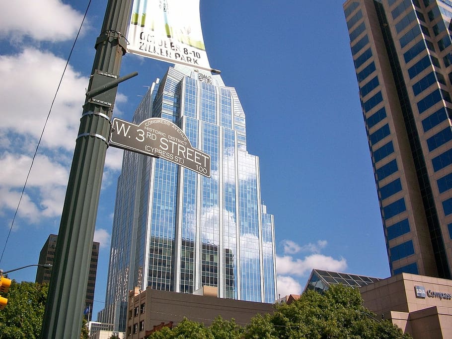 austin, skyscraper, texas, downtown, state, capital, america HD wallpaper