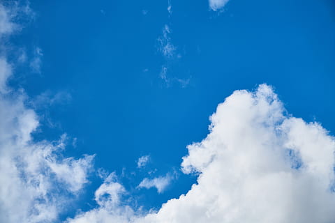 cloud, blue, background, composition, space, clouds, white HD wallpaper
