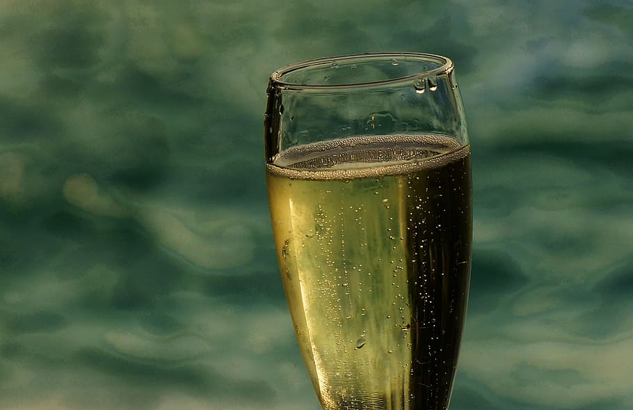 glass, champagne, prosecco, drink, champagne glasses, sparkling wine, HD wallpaper