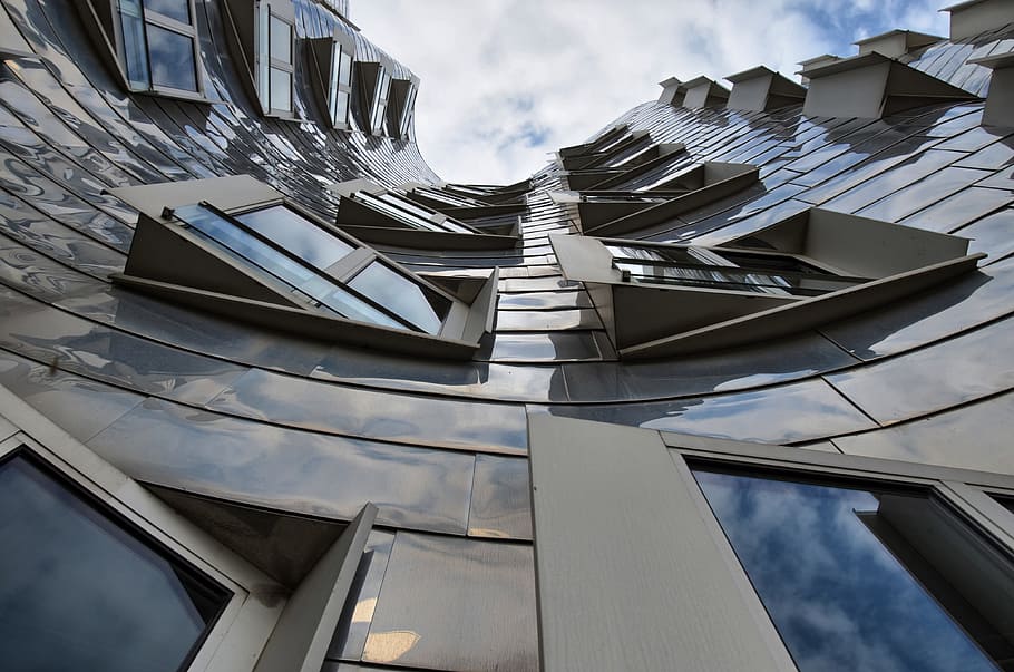 Architecture, Building, Window, Facade, modern, gehry, düsseldorf HD wallpaper