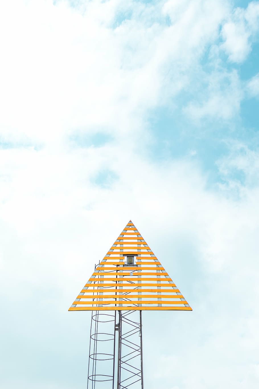 architecture, clouds, high, sky, cloud - sky, built structure HD wallpaper