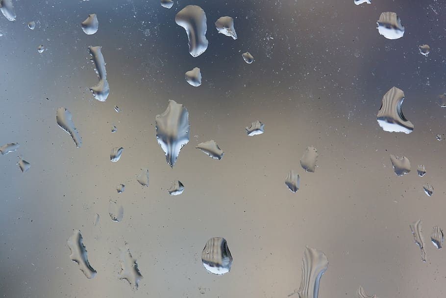 rain, raindrop, window, drip, wet, beaded, microcosm, macro HD wallpaper