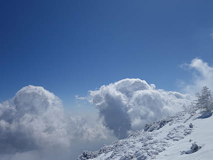 mountain, halla, snow, landscape, winter, snow mountain, in the cold HD wallpaper
