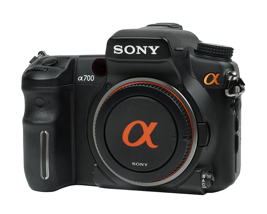 sony, alpha, a700, front, technology, white background, studio shot HD wallpaper