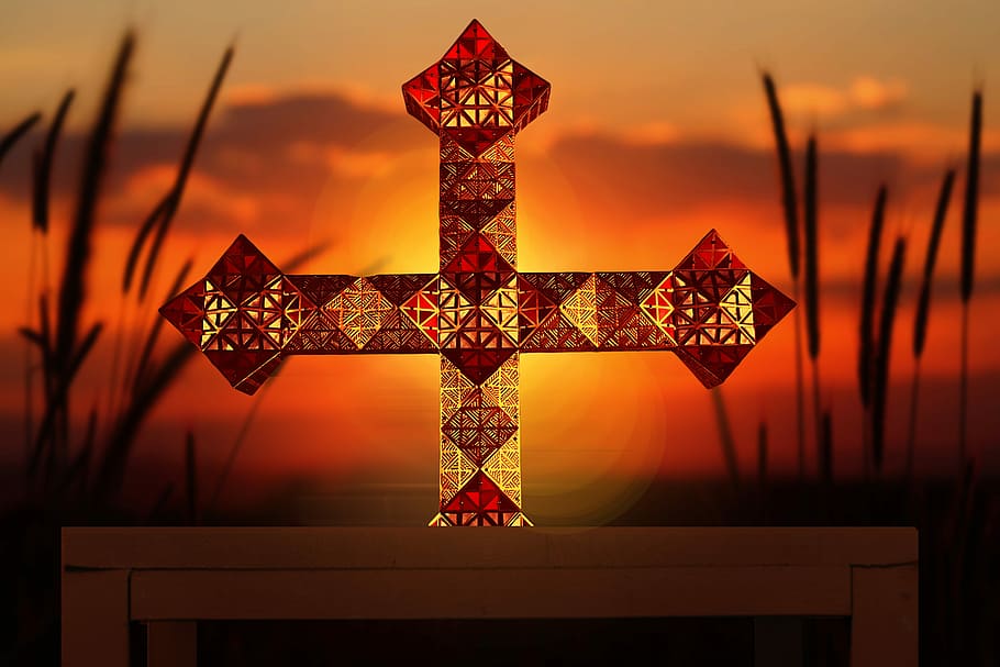 HD wallpaper: glass cross during dawn, christ, jesus, religion, easter,  gold | Wallpaper Flare