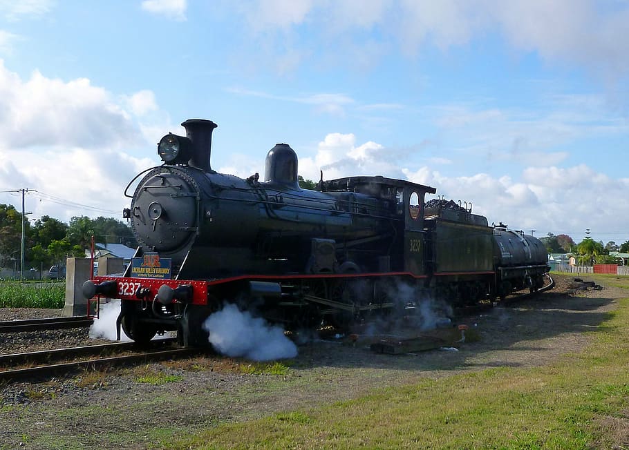 steam, train, steam train, steam engine, railroad, smoke, oldtimer HD wallpaper