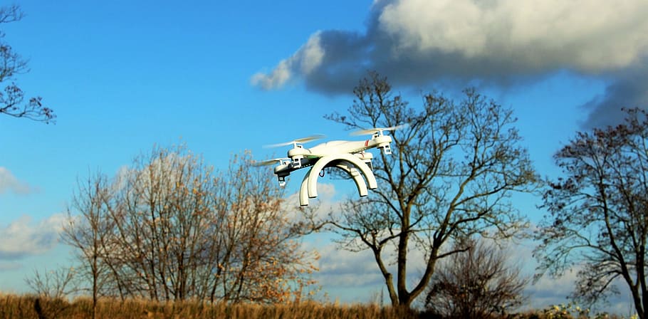 Drone, Flight, Fly, Rotor, Aircraft, banner, background image HD wallpaper