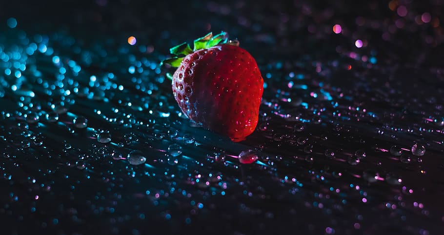 strawberry, appetizing, red, dessert, juicy berry, closeup HD wallpaper