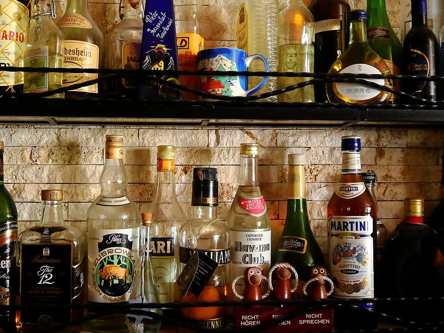 assorted wine bottle lot, alcohol, drink, beverages, bottles, HD wallpaper