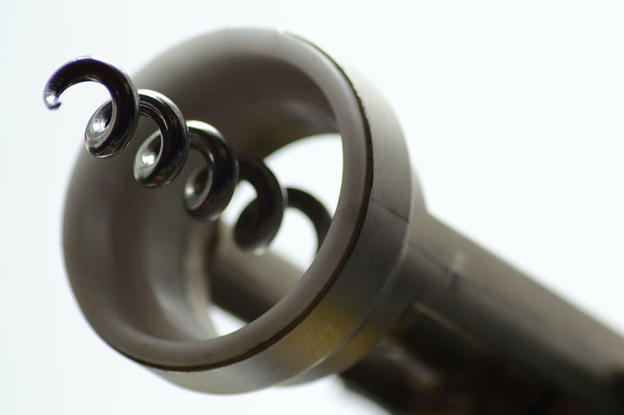 corkscrew, bottle opener, light, shadow, wine, the stopper HD wallpaper