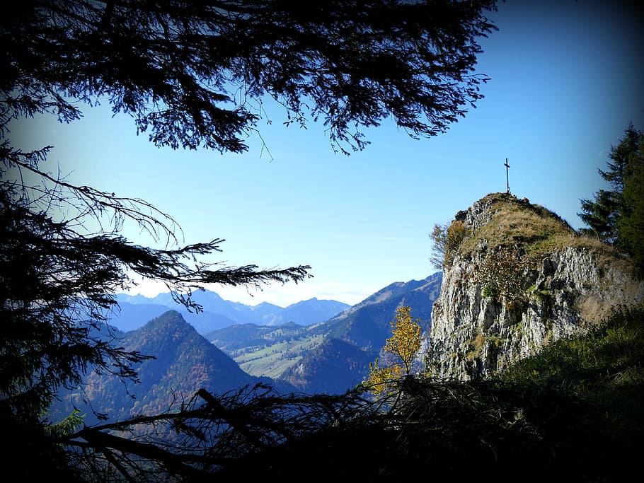 Summit, Mountain, Alpine, Strange, nature, mountains, forest HD wallpaper