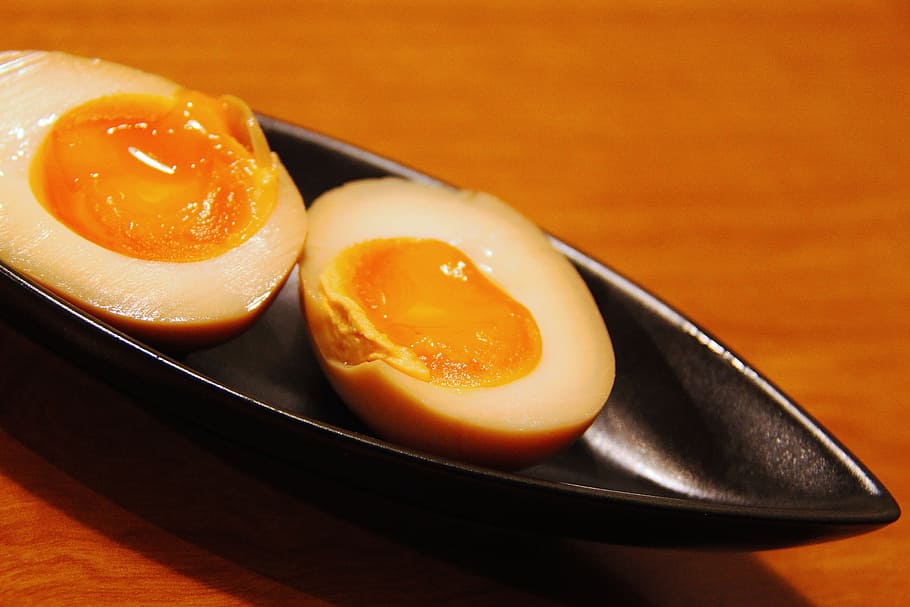 Soft, Boiled Egg, Dinner, Japanese, soft boiled eggs, delicious