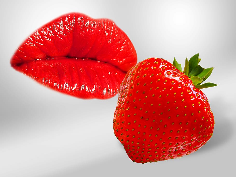 red strawberry, fruit, sweet, food, delicious, benefit from, fruits, HD wallpaper