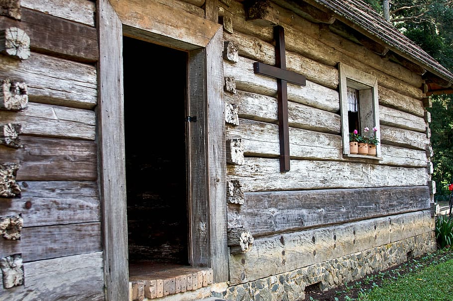 architecture, building, house, rustic, window, wood, wooden HD wallpaper