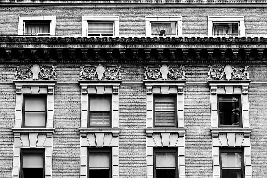 architecture, house, building, old, window, facade, brick, antique HD wallpaper