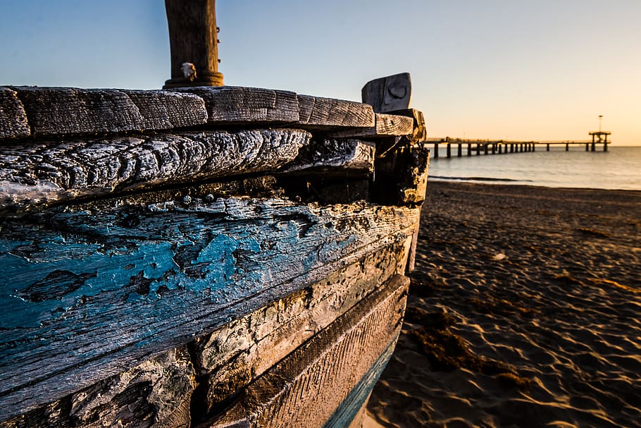 Old wooden boat 1080P, 2K, 4K, 5K HD wallpapers free download