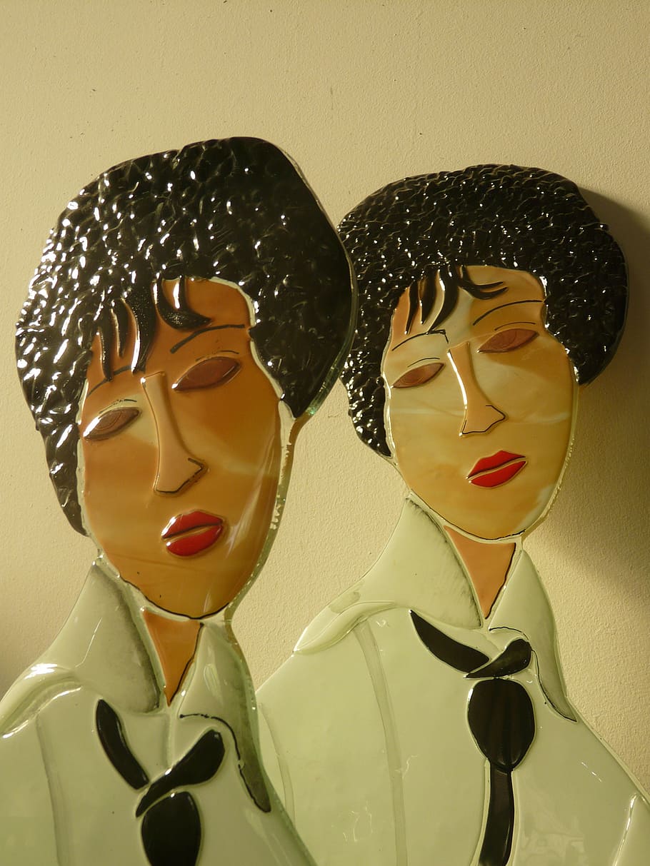faces, female, ceramic, art, feminine, human representation HD wallpaper