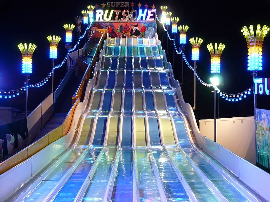 Slide, Slip, Glide, Fun, Fast, folk festival, year market, carnies HD wallpaper