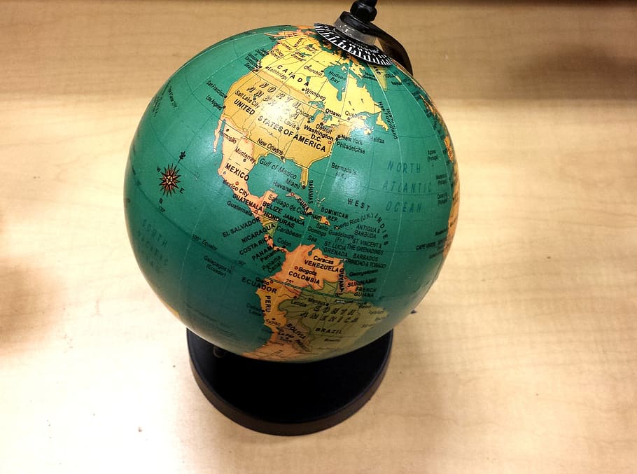 school, geography, world globe, earth, map, blue, continent