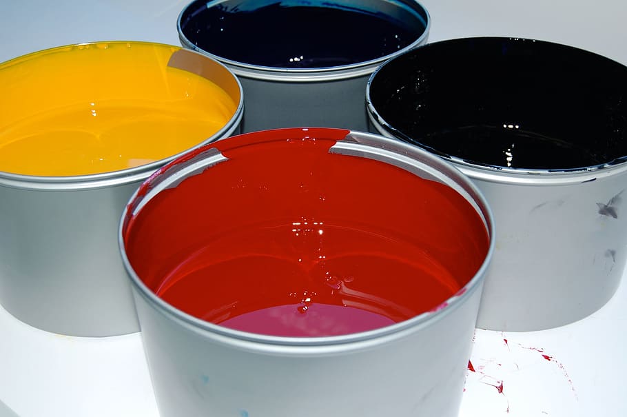 Print, Printing, Pressure, farbeimer, graphic, four-color printing HD wallpaper