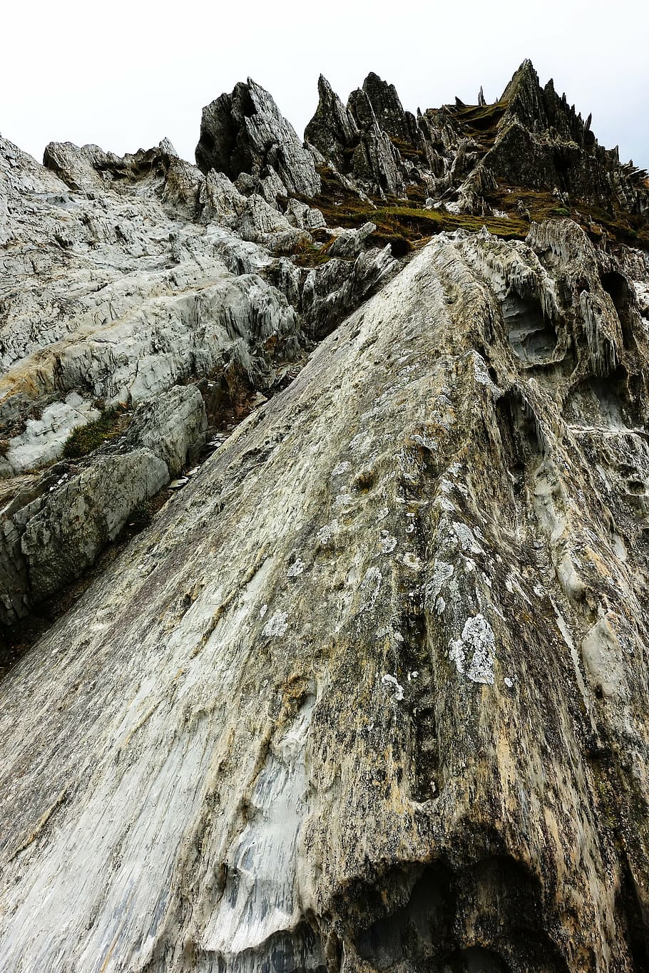 rock, slate, rugged, metamorphic, geology, devon, morte point HD wallpaper