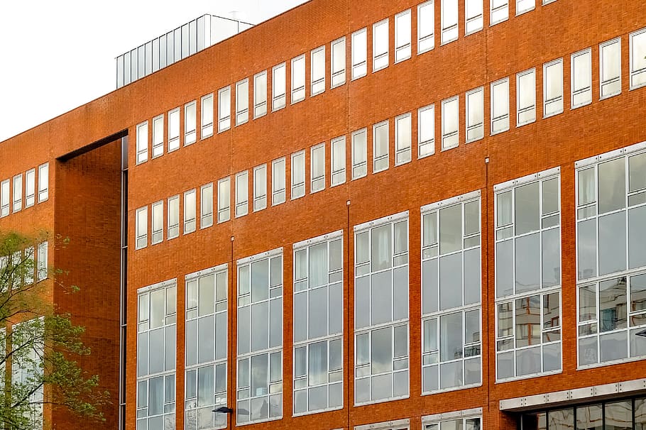 building, brick, construction, windows, architecture, amsterdam HD wallpaper